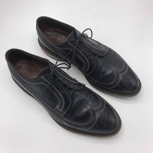 Allen Edmonds Custom MacNeil Navy Wingtip Shoes